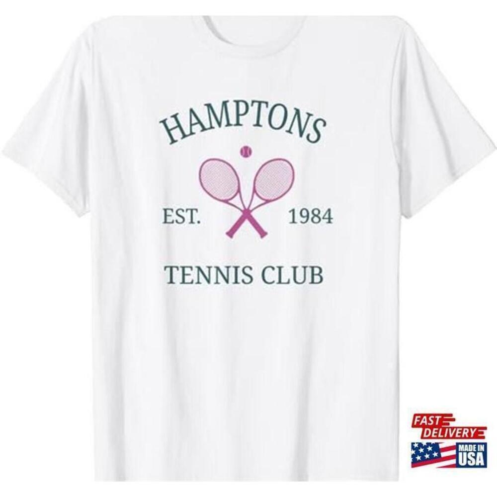 Hamptons Athletics California Tennis Club Racquet Prep Tshirt Unisex